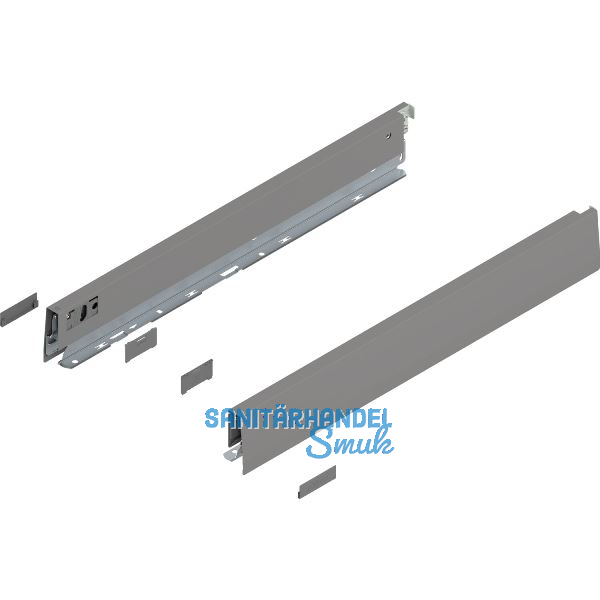 BLUM MERIVOBOX Zarge H�he N, NL 500, Indiumgrau-matt