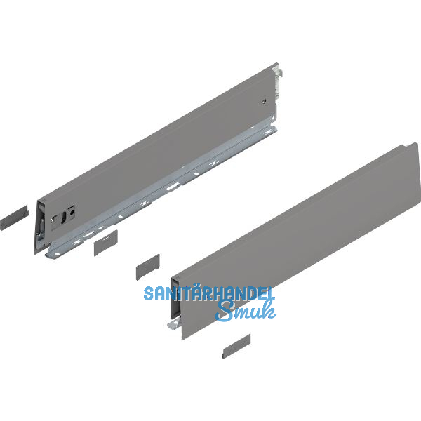 BLUM MERIVOBOX Zarge H�he M, NL 450, Indiumgrau-matt