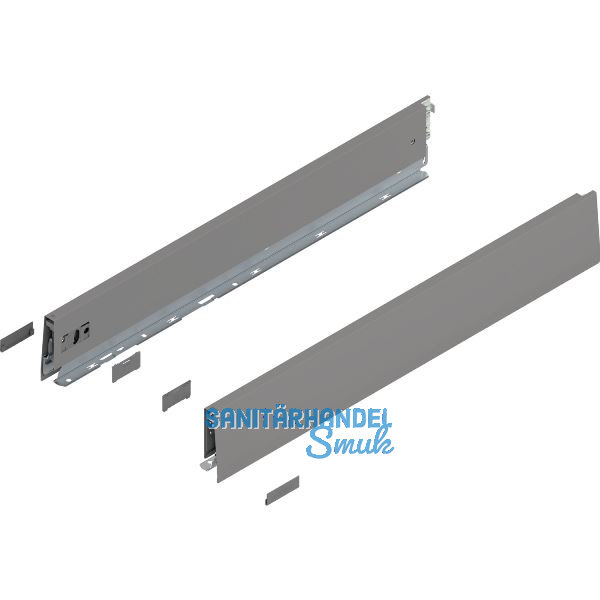 BLUM MERIVOBOX Zarge H�he M, NL 600, Indiumgrau-matt