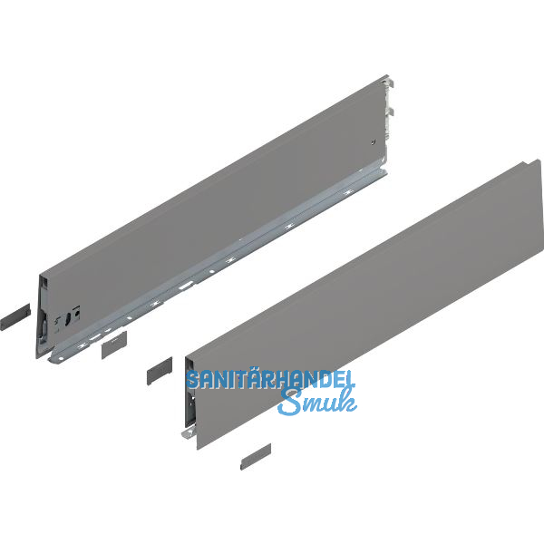 BLUM MERIVOBOX Zarge H�he K, NL 600, Indiumgrau-matt