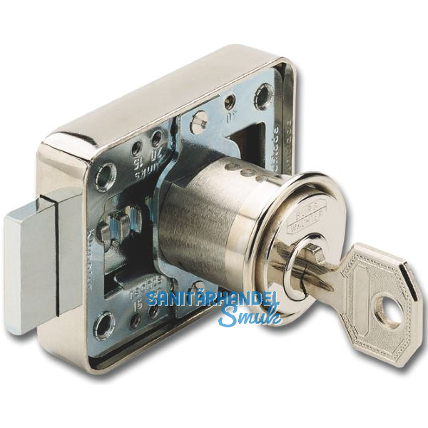 BURG W�CHTER MZ 23/25 mm Zyl.-Kastenschloss SB-1, Messing poliert