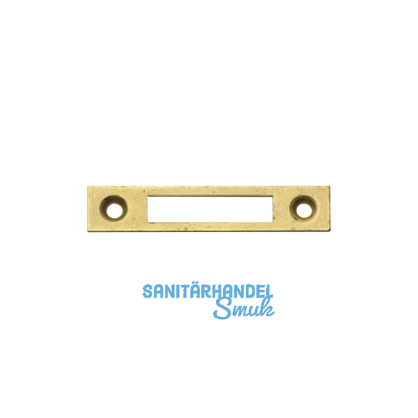 JUNIE Schlie�blech eckig, 60x12 mm, Stahl vermessingt