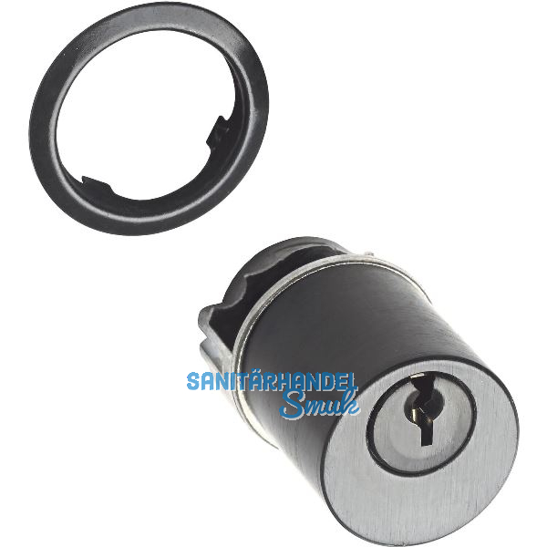 JUNIE 7638 ASS Schlie�einsatz Zylinder Sperre BN 0101, Messing schwarz