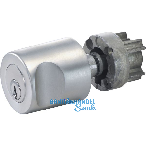 JUNIE 3541 ASS Zylinder-Drehgriff links, verschiedensperrend, Zamak vernickelt