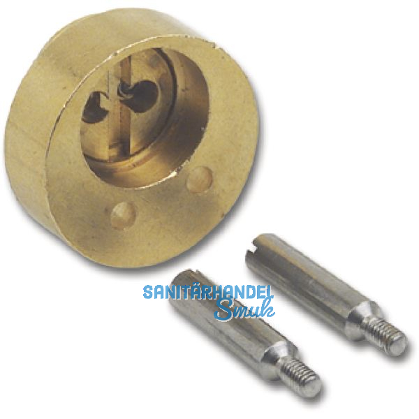 JUNIE 7638 ASS Verl�ngerung f�r Zylindereinsatz L 12 mm, Messing blank