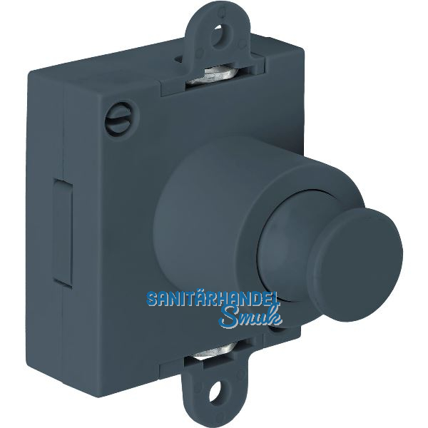 JUNIE Push-Lock Riegel-Drehstangenschloss beidseitig, Kunststoff anthrazitgrau