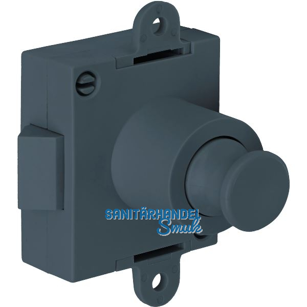 JUNIE Push-Lock Fallenschloss beidseitig, Kunststoff anthrazitgrau