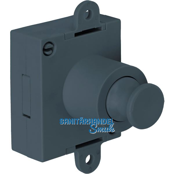 JUNIE Push-Lock Riegelschloss einseitig, Kunststoff anthrazitgrau