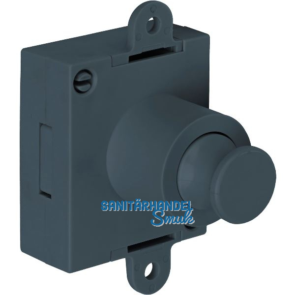 JUNIE Push-Lock Riegelschloss beidseitig, Kunststoff anthrazitgrau