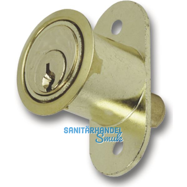 JUNIE 2960 Zylinder-Druckschloss Sperre BN 0101, Zylinder Messing poliert