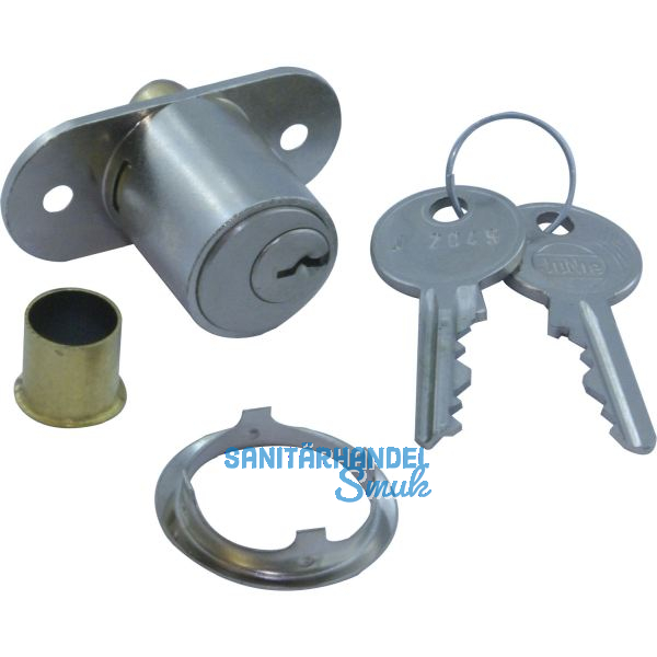 JUNIE 2960 Zylinder-Druckschloss Sperre BN 0101, Zylinder Messing vern. matt