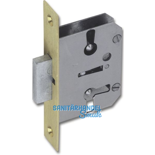 JUNIE 667 Bart-Einsteckschloss, Dornma� 20 mm, Stahl/Stulp Messing