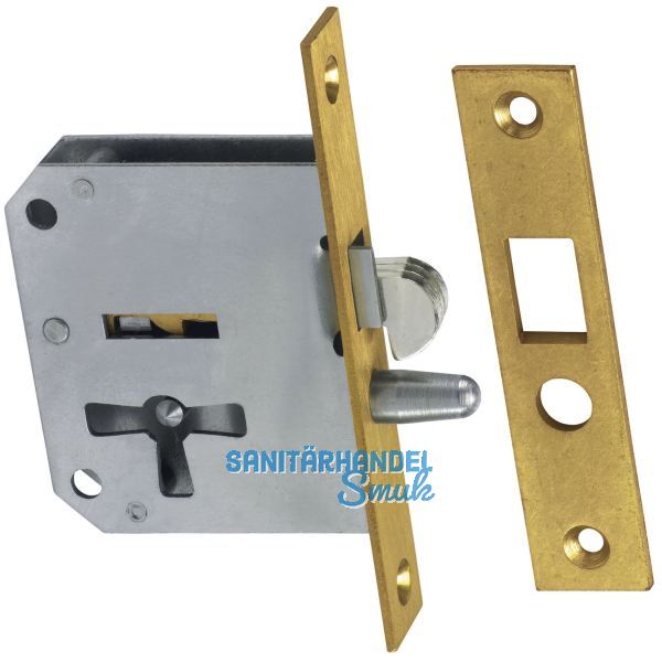 JUNIE 2173 Bart-Rollladenschloss links, Dornma� 25 mm, Stahl/Stulp Messing