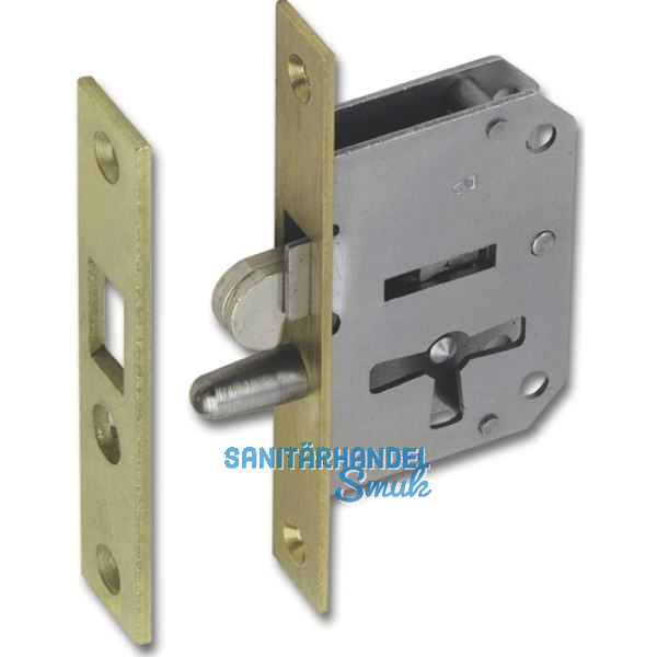 JUNIE 2173 Bart-Rollladenschloss rechts, Dornma� 20 mm, Stahl/Stulp Messing