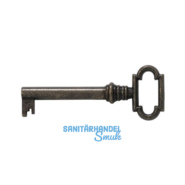 JUNIE M�belschl�ssel 1, Bartbreite 8 mm, Barth�he 8 mm, br�niert