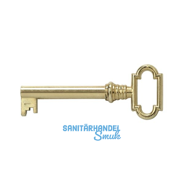 JUNIE M�belschl�ssel 1, Bartbreite 6 mm, Barth�he 8 mm, vermessingt