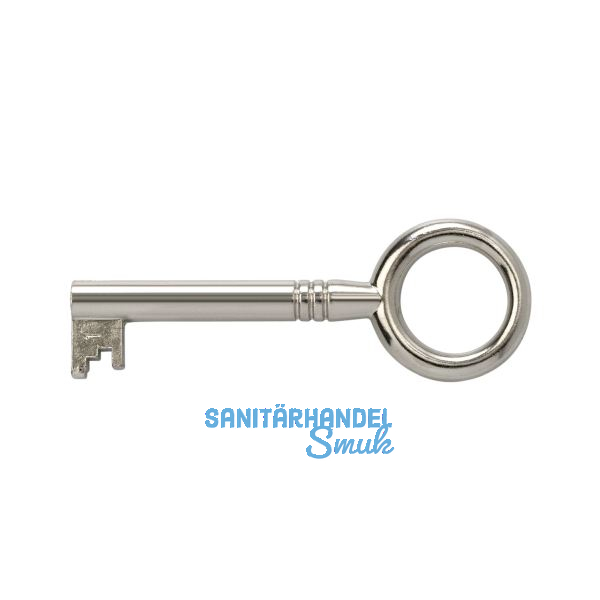 JUNIE M�belschl�ssel 2, Bartbreite 6 mm, Barth�he 8 mm, vernickelt