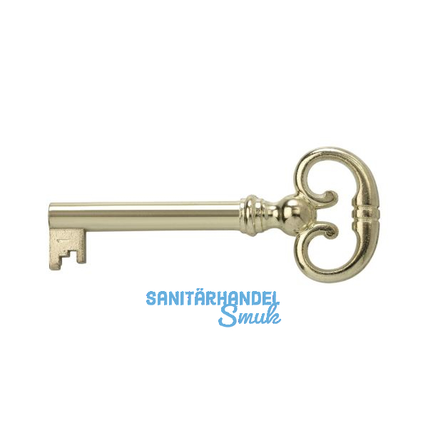 JUNIE M�belschl�ssel 4, Bartbreite 6 mm, Barth�he 8 mm, vermessingt