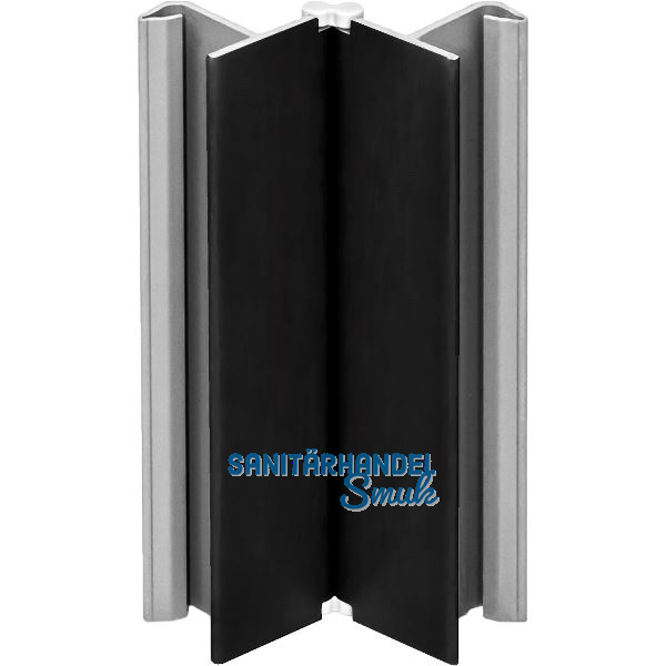 VOLPATO Sockelblenden-Ecke verstellbar 150 mm Kunststoff schwarz matt