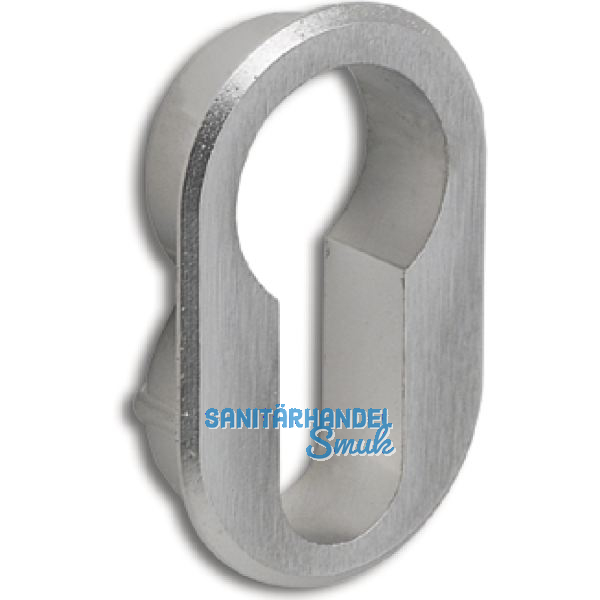 JUNIE Rosette f�r Profilzylinder oval, Zamak vernickelt