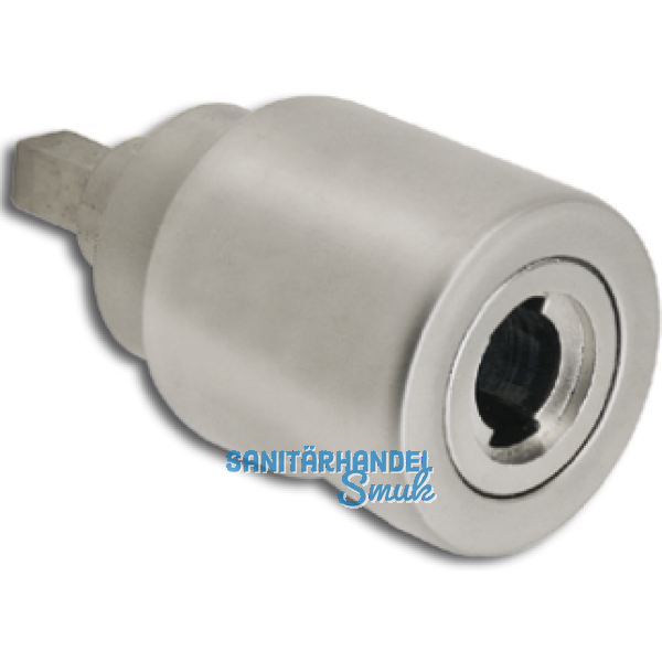 HEKNA ERGO-LINE SYSTEM 30 Zylinder Drehknopf Metall links, Zamak vernickelt matt