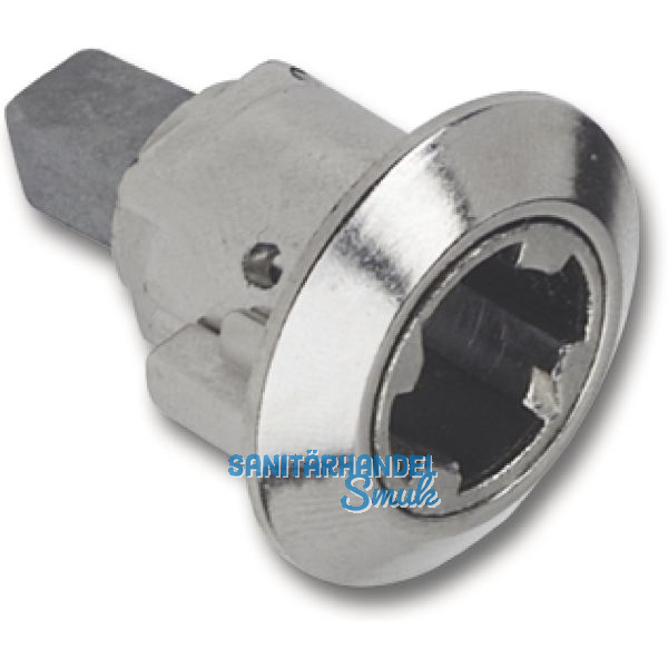 HEKNA SYSTEM 24 Zylindereinsatz, Zamak vernickelt matt