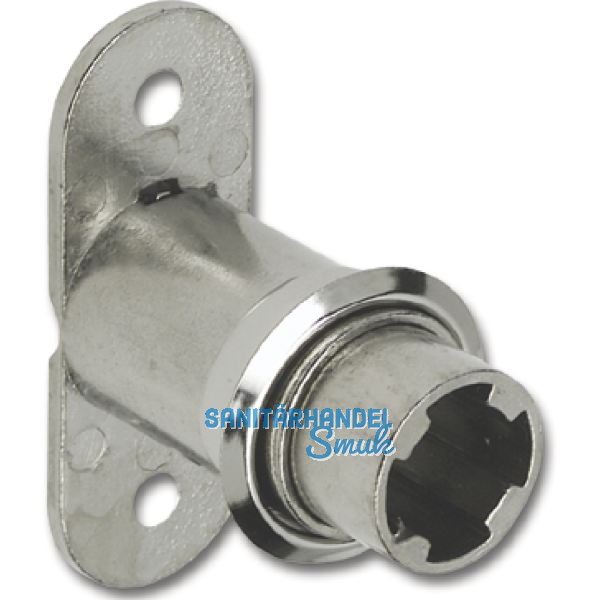 HEKNA Zylinder-Druck-Drehschloss 6028 Zamak vernickelt