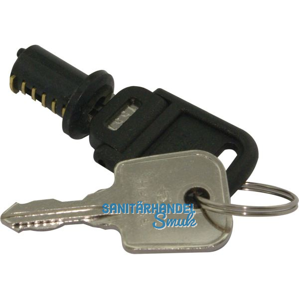 HEKNA Zylinder-Wechselkerne, verschiedensperrend, Zamak schwarz