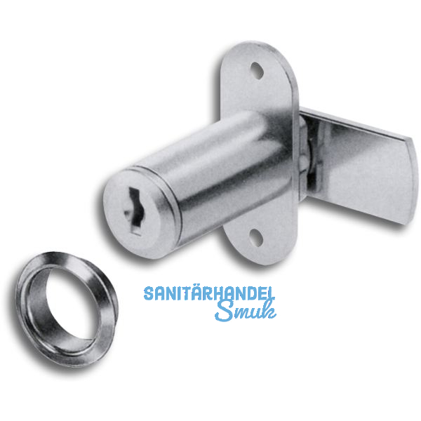 HEKNA Zylinder-Hebelschloss 6070 Typ 542 links, Schlie�hebel glatt, L 40 mm