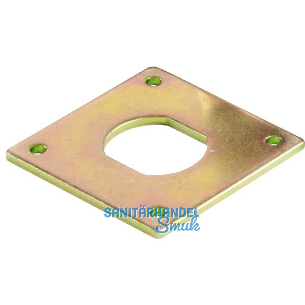 SISO Spindschloss 300 Verdreh-Schutzplatte, 40x40x2mm, Stahl verzinkt