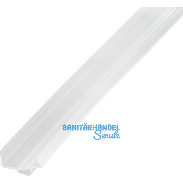 REHAU Sockel-Abschlussprofil 19 mm mit Dichtbalg, Kunststoff transparent