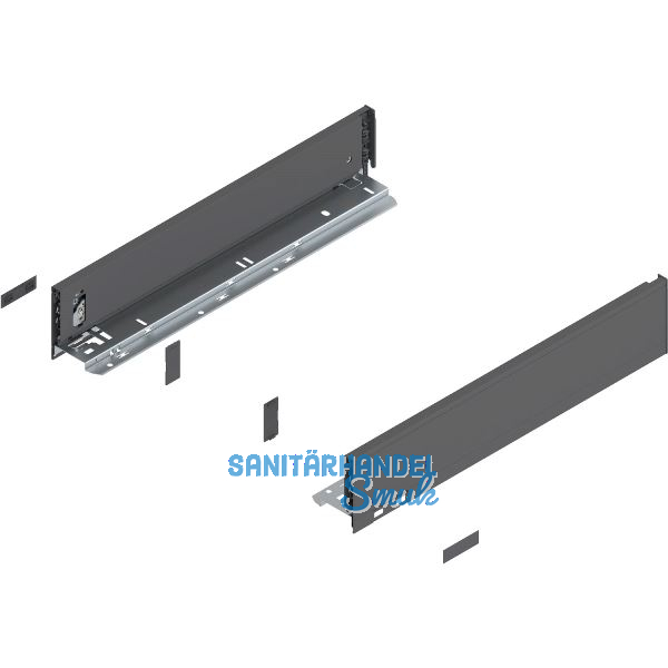 BLUM LEGRABOX pure SET H�he M, BLUMOTION S, 70kg, NL 600, Oriongrau