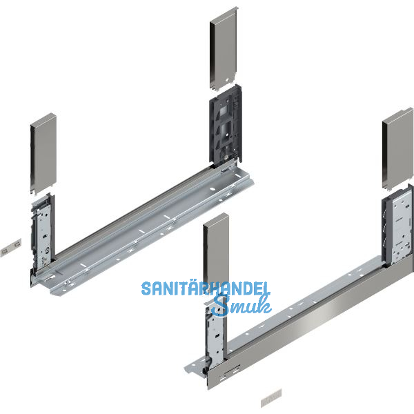 BLUM LEGRABOX free SET H�he C, BLUMOTION S, 40Kg, NL 550, INOX