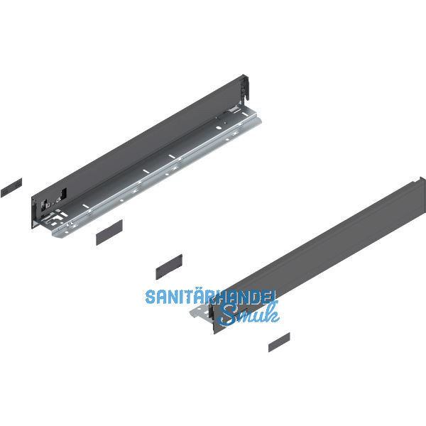 BLUM LEGRABOX pure SET H�he N, TIP-ON, 40kg, NL 550, Oriongrau