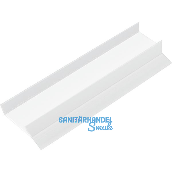 REHAU Sockel-Abschlussprofil 19 mm mit Dichtlippe, Kunststoff wei�