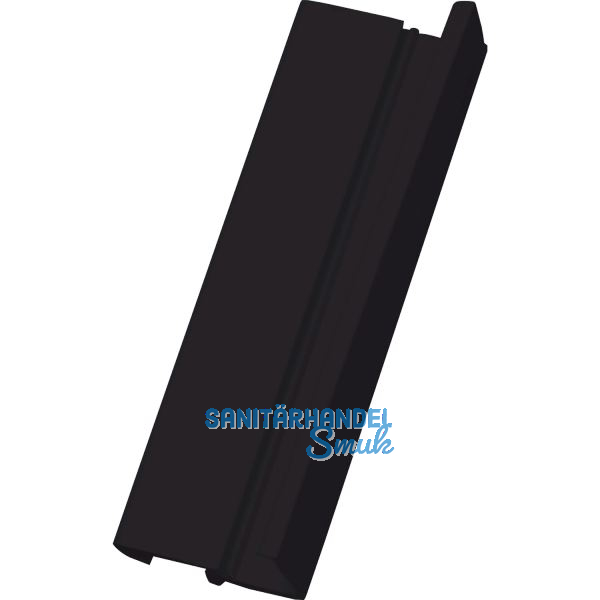 REHAU Schlagleiste mit verdecktem Schraubkanal L 2300 mm, Kunststoff schwarz