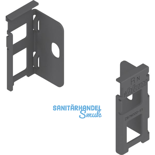 BLUM LEGRABOX Holzr�ckwandhalter H�he N, Oriongrau-matt