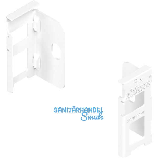 BLUM LEGRABOX Holzr�ckwandhalter H�he N, Seidenwei�-matt