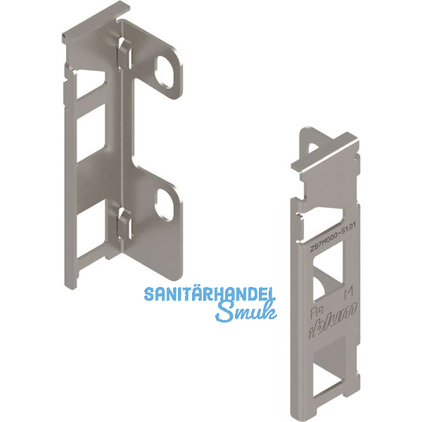 BLUM LEGRABOX Holzr�ckwandhalter H�he M, vernickelt