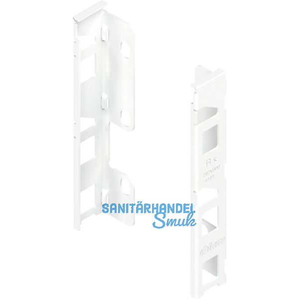 BLUM LEGRABOX Holzr�ckwandhalter H�he K, Seidenwei�-matt