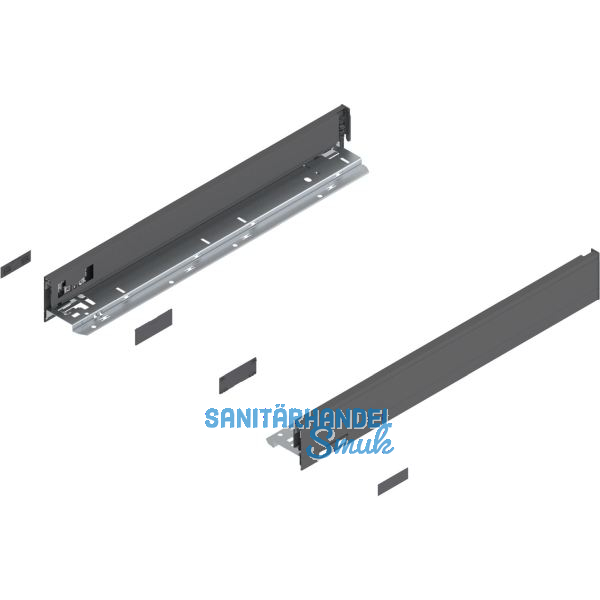 BLUM LEGRABOX pure SET H�he N, TIP-ON, 40kg, NL 500, Oriongrau