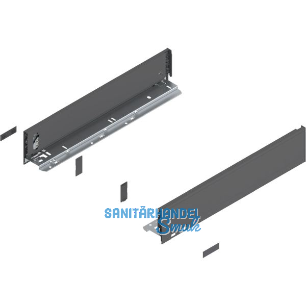 BLUM LEGRABOX pure SET H�he M, TIP-ON, 70kg, NL 500, Oriongrau