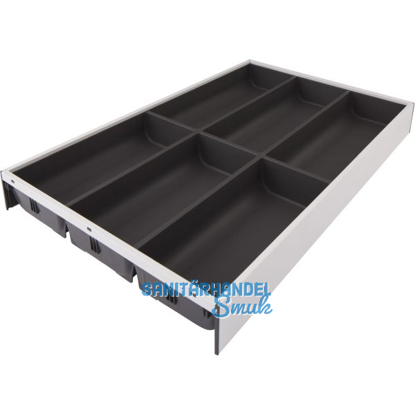 BLUM AMBIA-LINE Besteckeinsatz NL500mm,B300mm, Stahl SW/OG