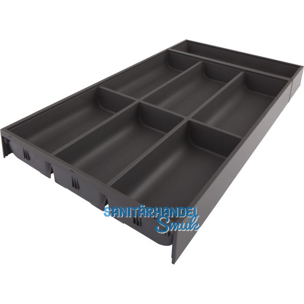 BLUM AMBIA-LINE Besteckeinsatz NL600mm,B300mm, Stahl Oriongrau