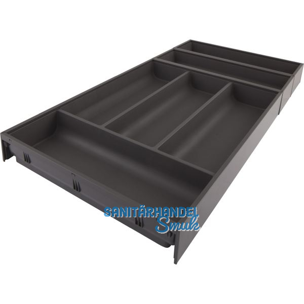 BLUM AMBIA-LINE Besteckeinsatz NL650mm,B300mm, Stahl Oriongrau