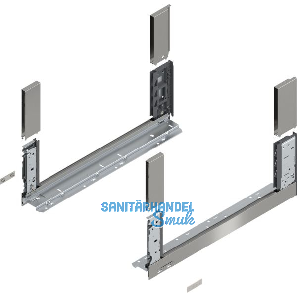 BLUM LEGRABOX free SET H�he C, TIP-ON, 70kg, NL 450, INOX
