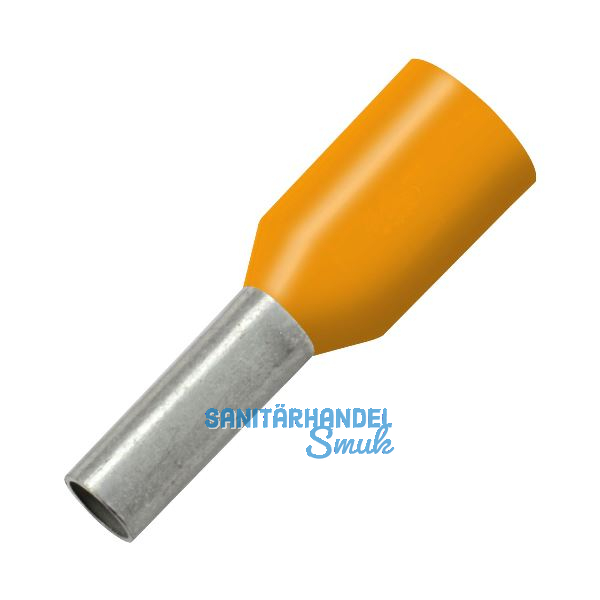 Aderendh�lse 0,50x8/14 mit Kragen orange