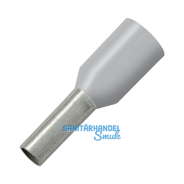 Aderendh�lse 2,5x18/24 mit Kragen grau