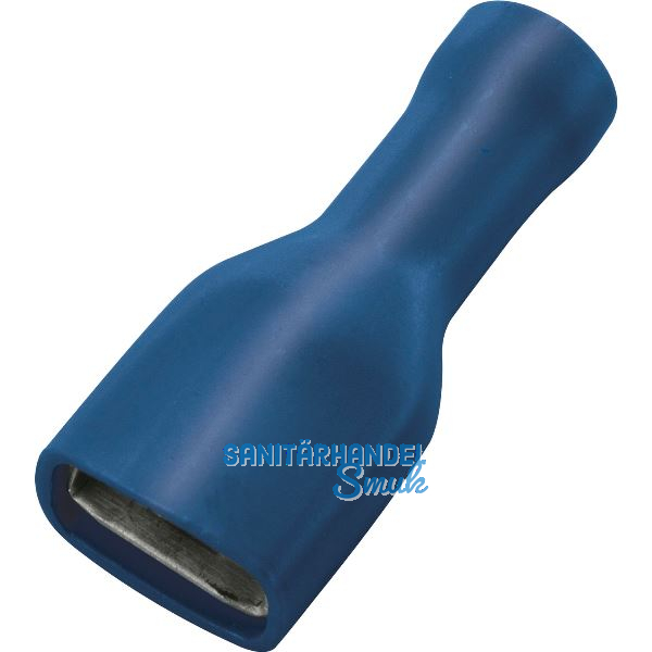 Flachsteckh�lse 6.3x0,8 Querschnitt 1 - 2,5 mm� vollisoliert blau