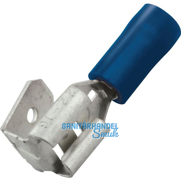 Flachsteckh�lse mit Abzweiger 6,3x0,8 Querschnitt 1 - 2,5 mm� isoliert blau